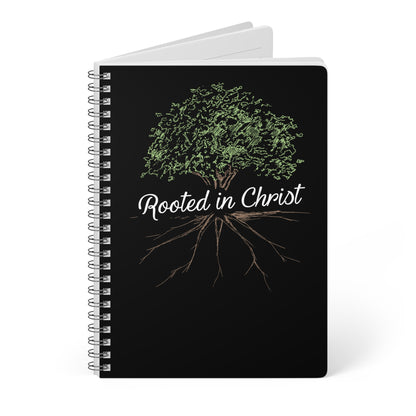 Rooted in Christ | Christliches Notizbuch Schwarz | Christliche Geschenke | Gesegnet