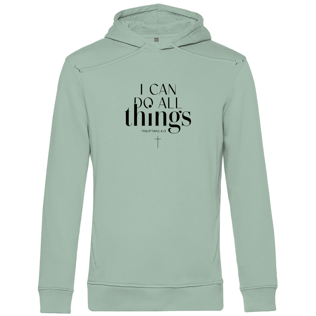 I can do all things christlicher Herren Premium Bio Hoodie