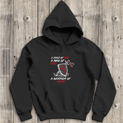 Child of God Man of Faith Warrior of Christ - Christlicher Herren Hoodie