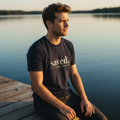 Saved christliches Herren T-Shirt