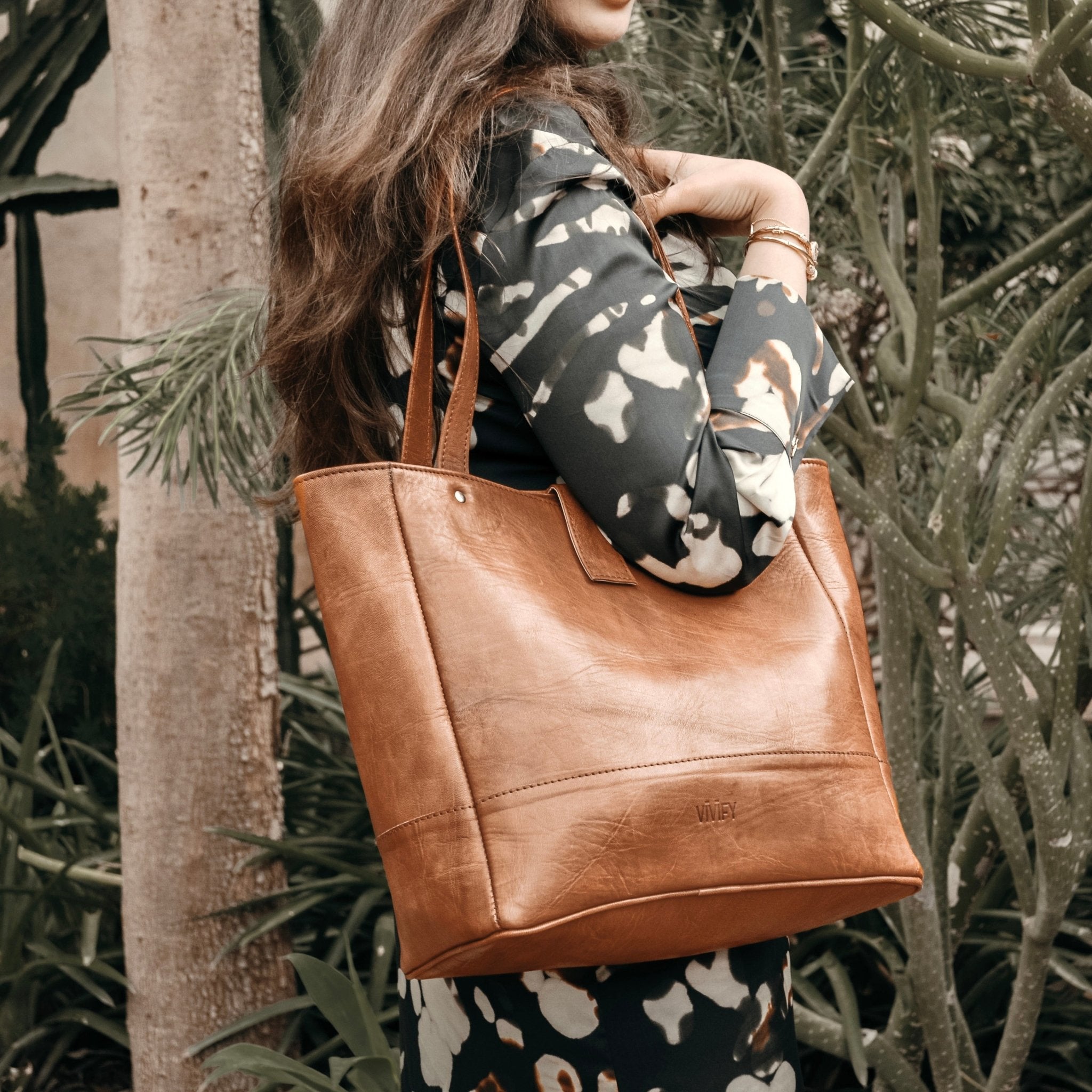 Kenitra Shopper Handtasche Umhängetasche Ledertasche Leder