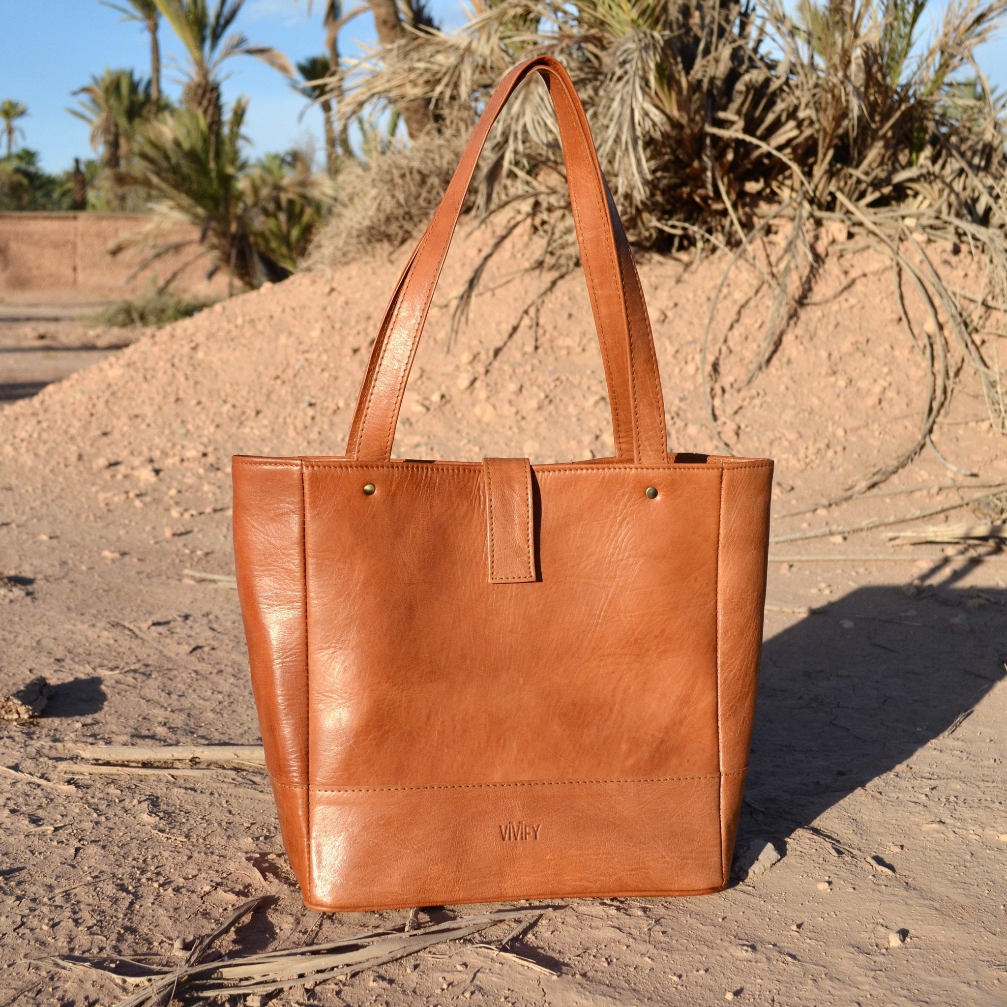 Kenitra Shopper Handtasche Umhängetasche Ledertasche Leder