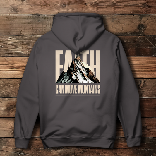 Faith can move Mountains - Backprint Christlicher Damen Hoodie