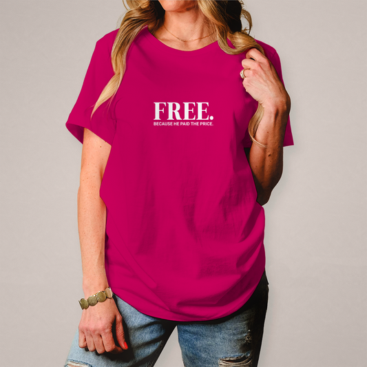 Free because he paid the price christliches Damen T-Shirt