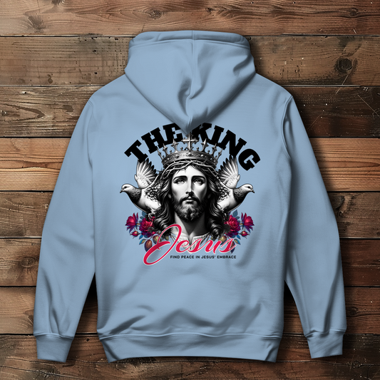 The King Jesus - Backprint Christlicher Damen Hoodie