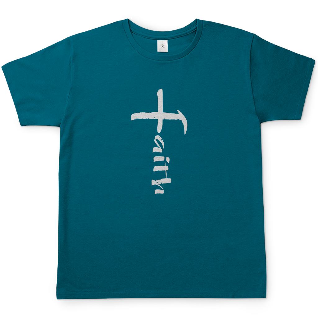 Faith Kreuz christliches Herren T-Shirt