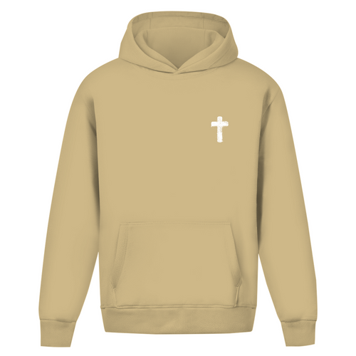 Oversize Hoodie Ohne Kordel Cross Front