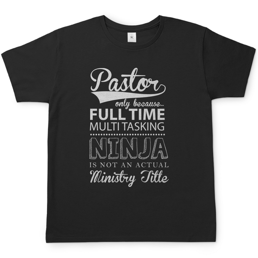 Full Time Multitasking Pastor christliches Herren T-Shirt