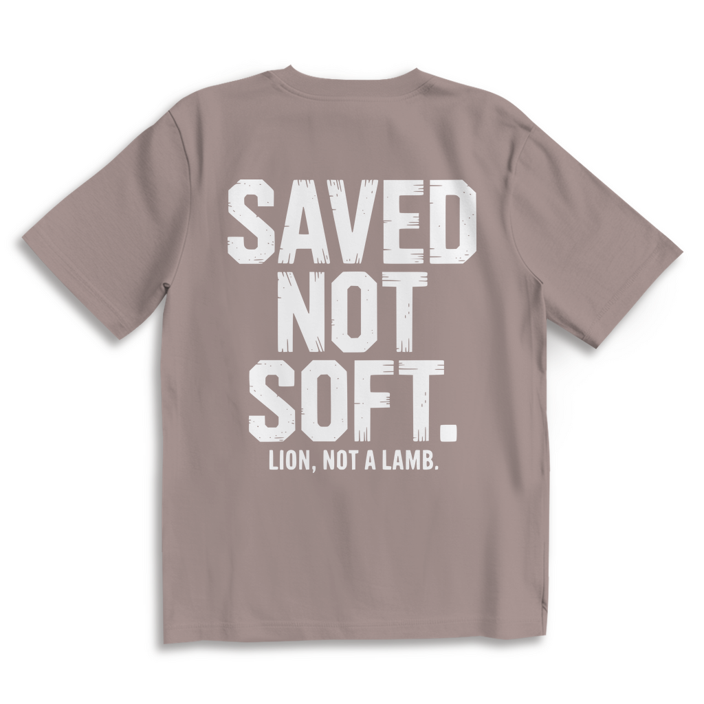 Saved not Soft - Oversize Backprint T-Shirt