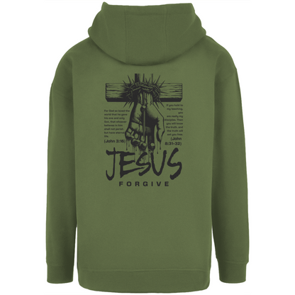 Jesus Forgive - christlicher Unisex Oversize Hoodie