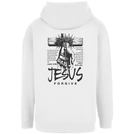 Jesus Forgive - christlicher Unisex Oversize Hoodie