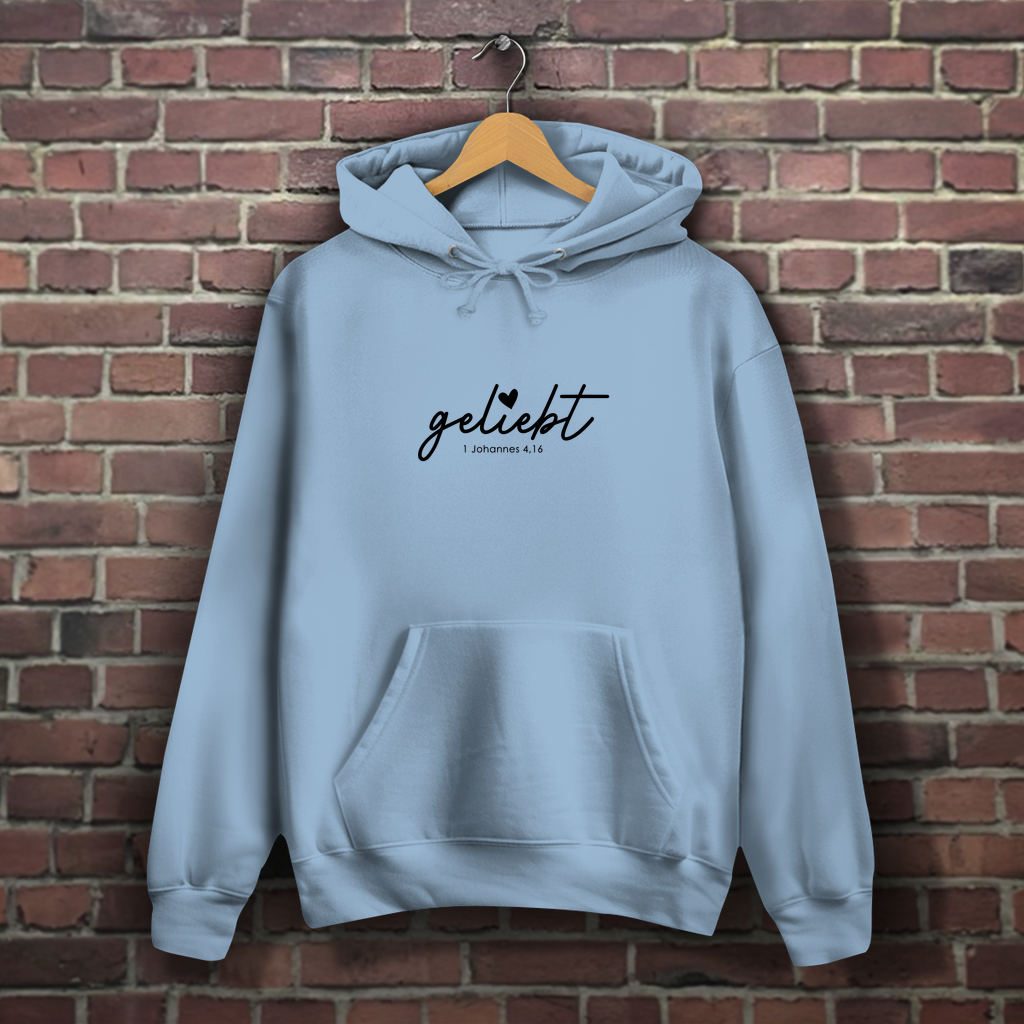 Geliebt Johannes 4,16 - Christlicher Damen Hoodie