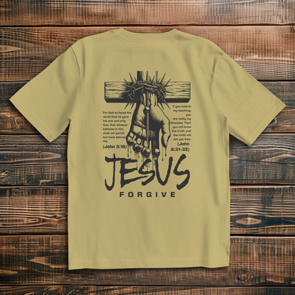 Jesus Forgive Oversize T-Shirt