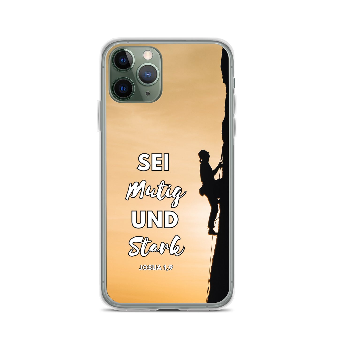Sei mutig und stark Klettern iPhone-Hülle