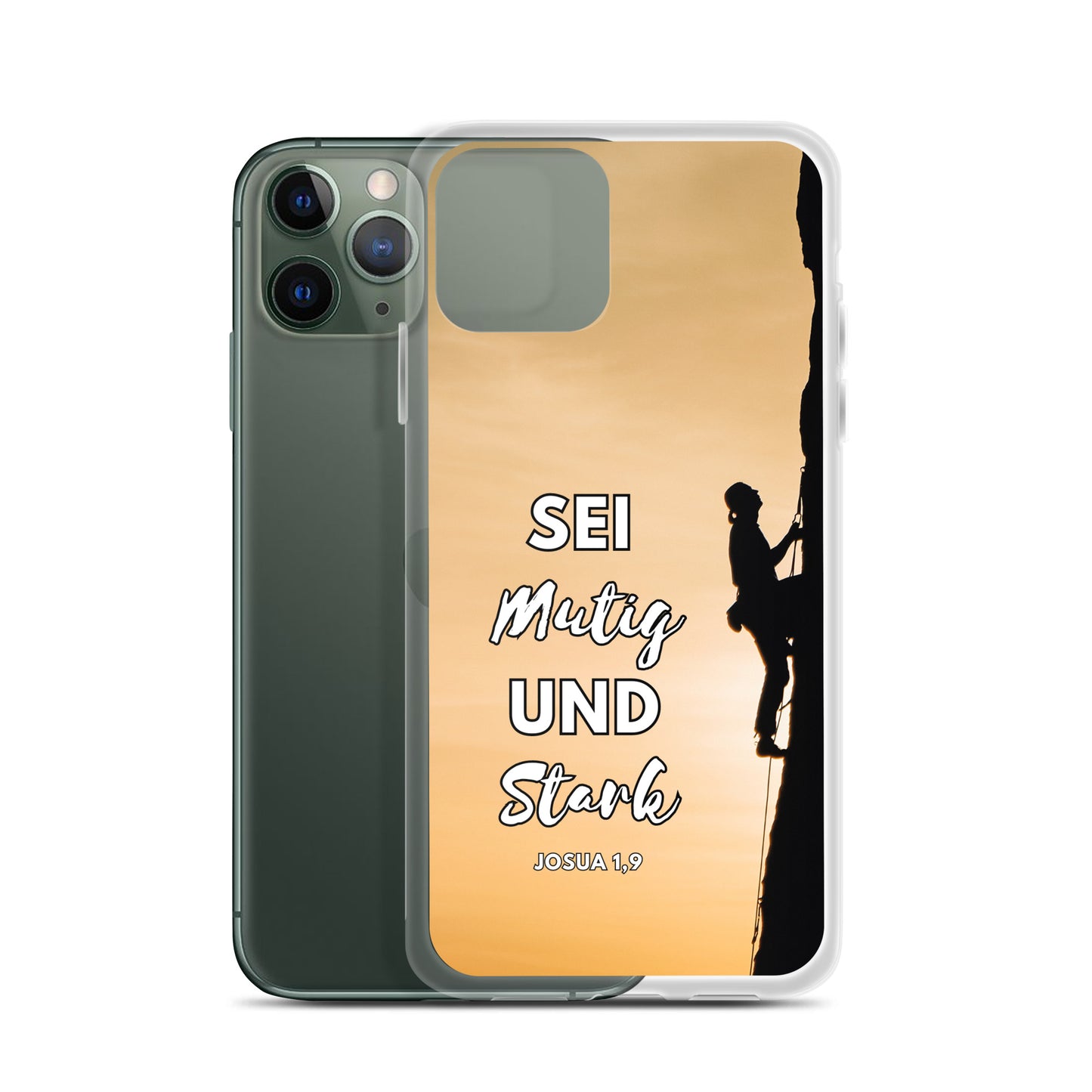 Sei mutig und stark Klettern iPhone-Hülle