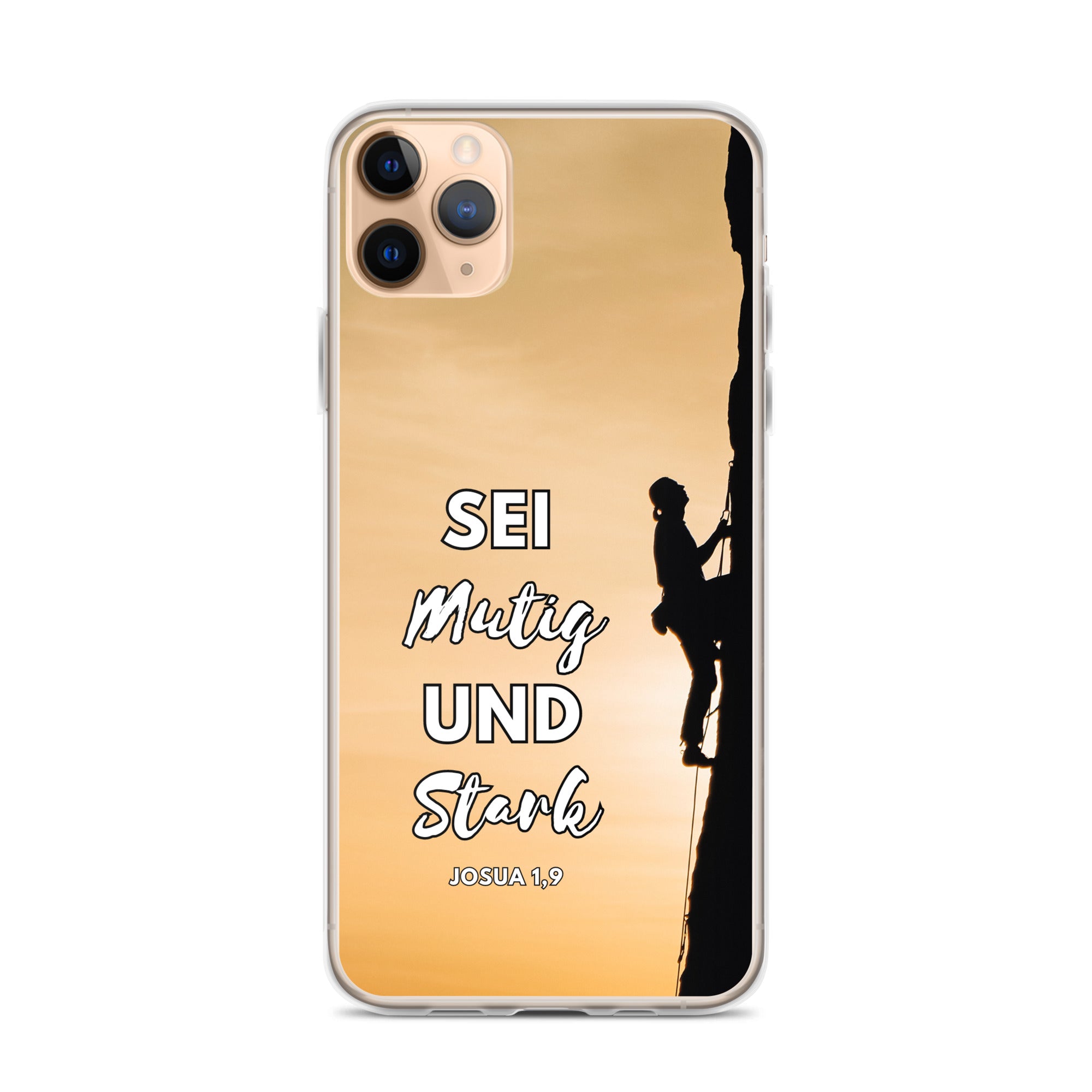 Sei mutig und stark Klettern iPhone-Hülle