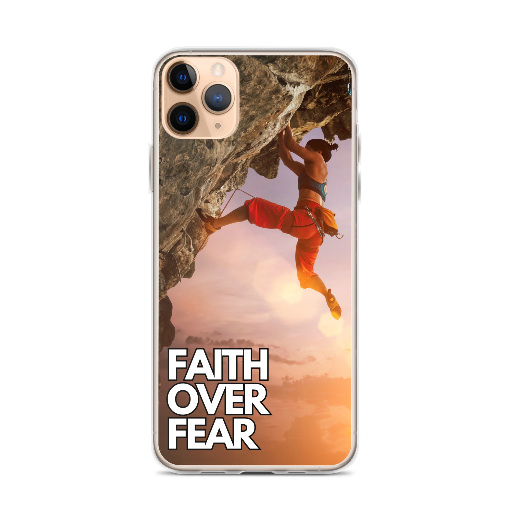 Faith over Fear Klettern Outdoor Damen iPhone-Hülle