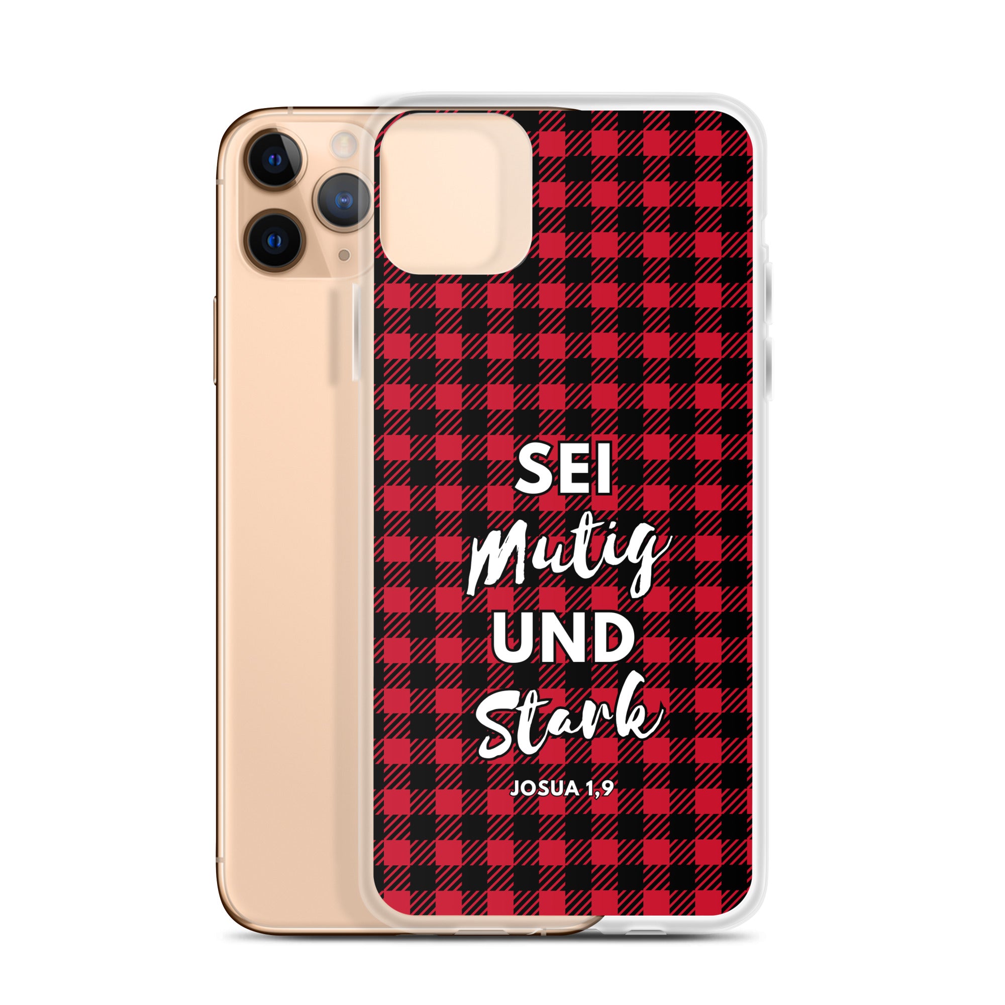Sei mutig und stark Josua 1,9 iPhone-Hülle