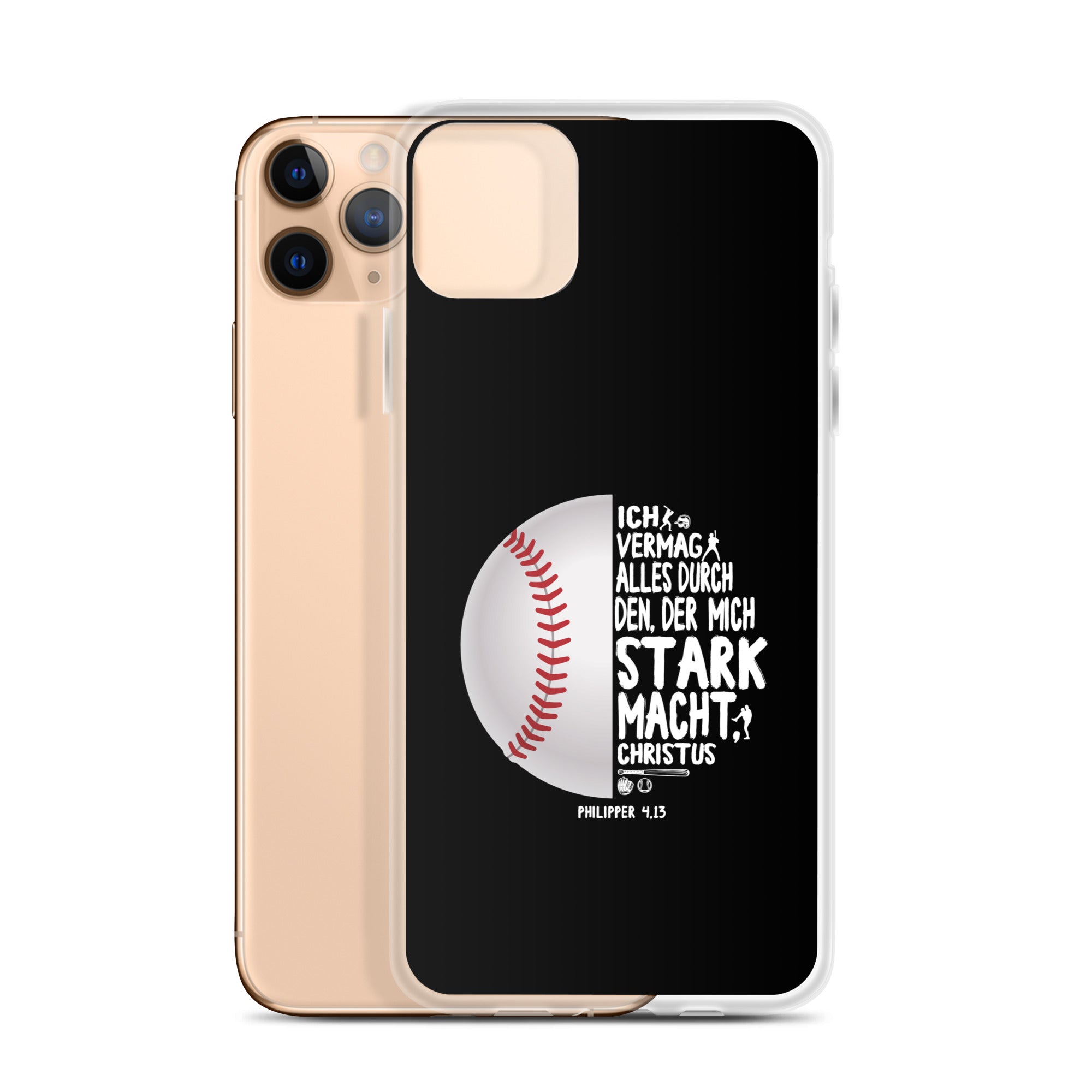 Philipper 4,13 Baseball Ich vermag alles durch Christus iPhone-Hülle