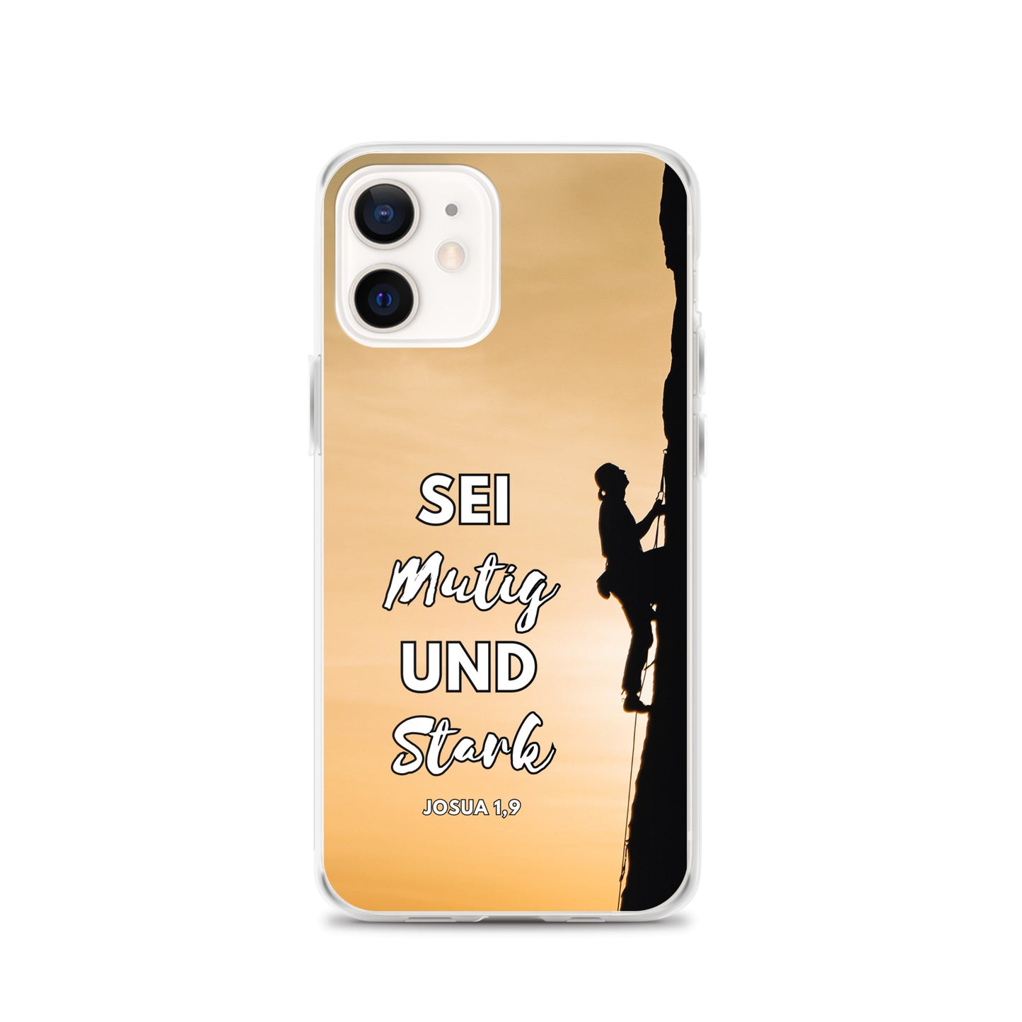 Sei mutig und stark Klettern iPhone-Hülle