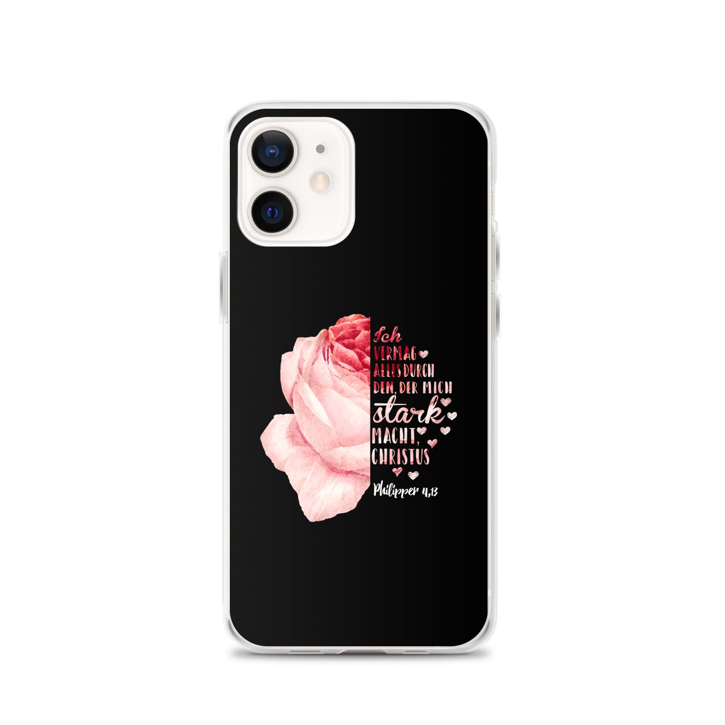 Philipper 4,13 Rose Ich vermag alles durch Christus iPhone-Hülle