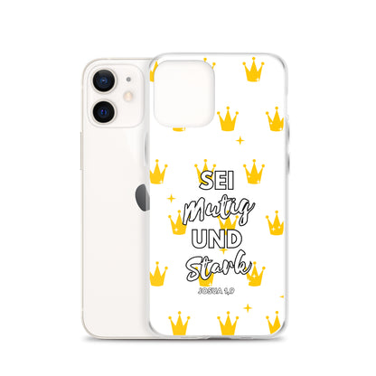 Sei mutig und stark Josua 1,9 iPhone-Hülle