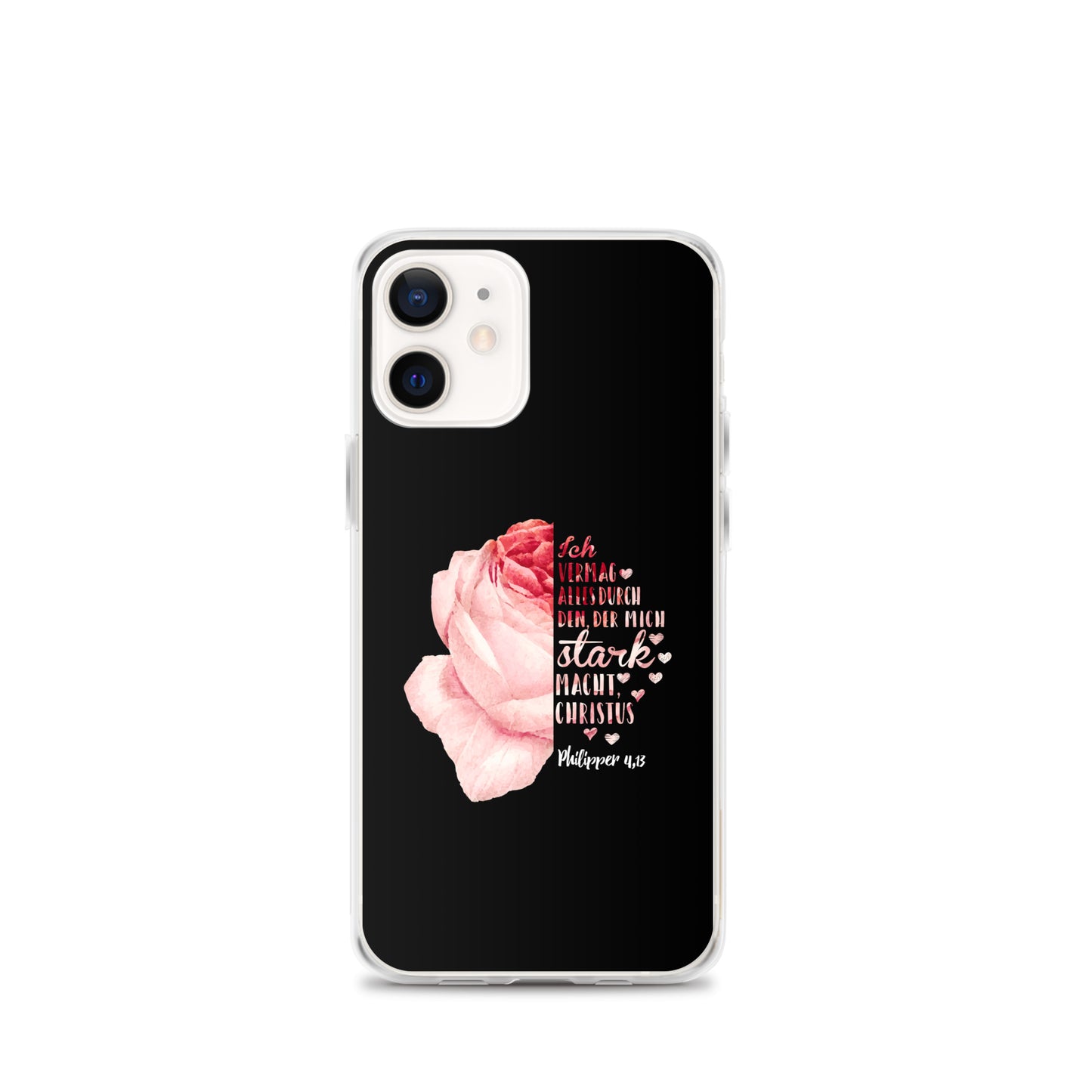 Philipper 4,13 Rose Ich vermag alles durch Christus iPhone-Hülle