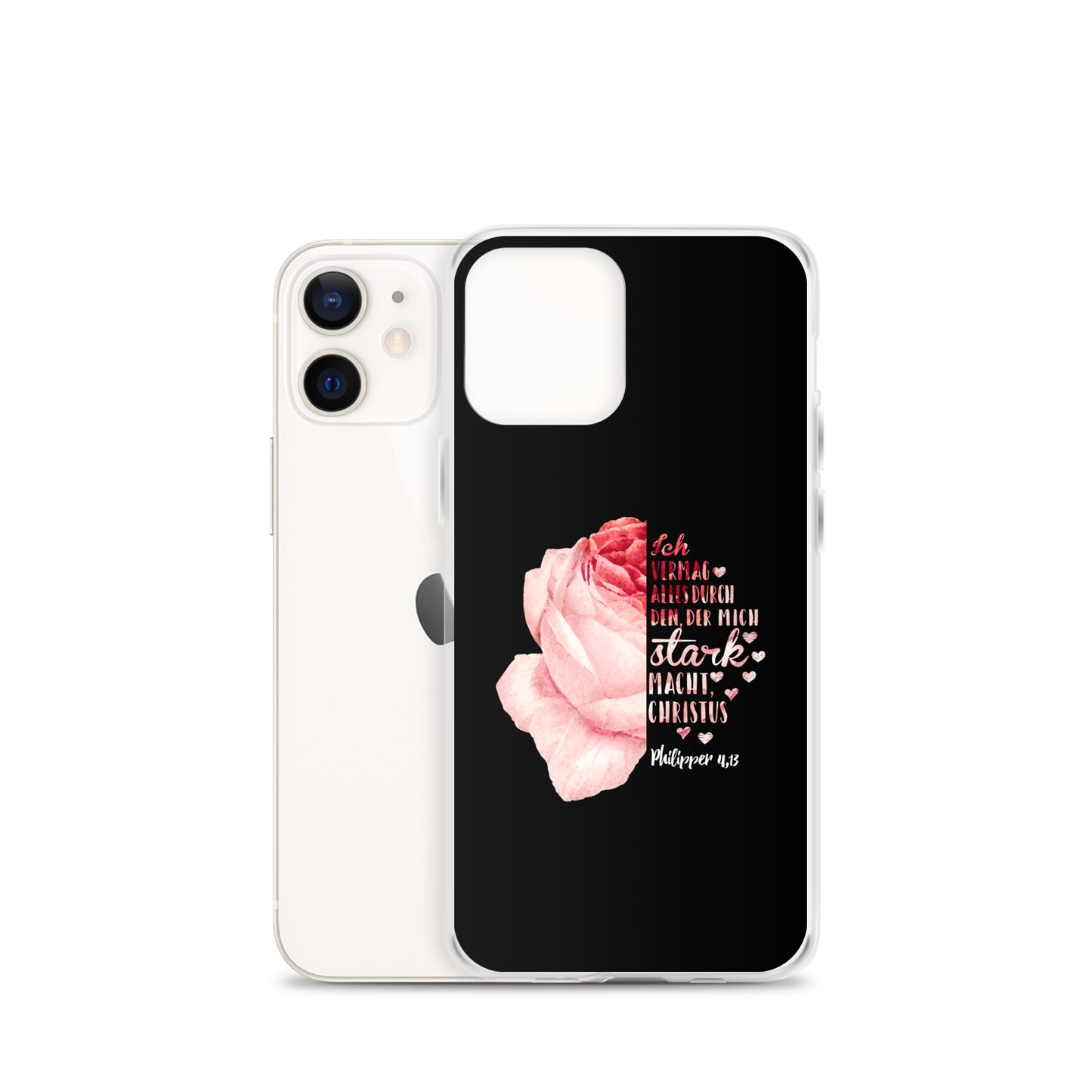 Philipper 4,13 Rose Ich vermag alles durch Christus iPhone-Hülle
