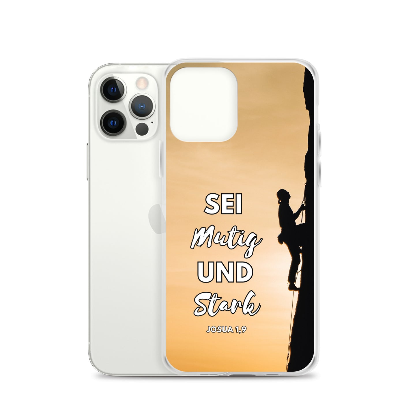 Sei mutig und stark Klettern iPhone-Hülle