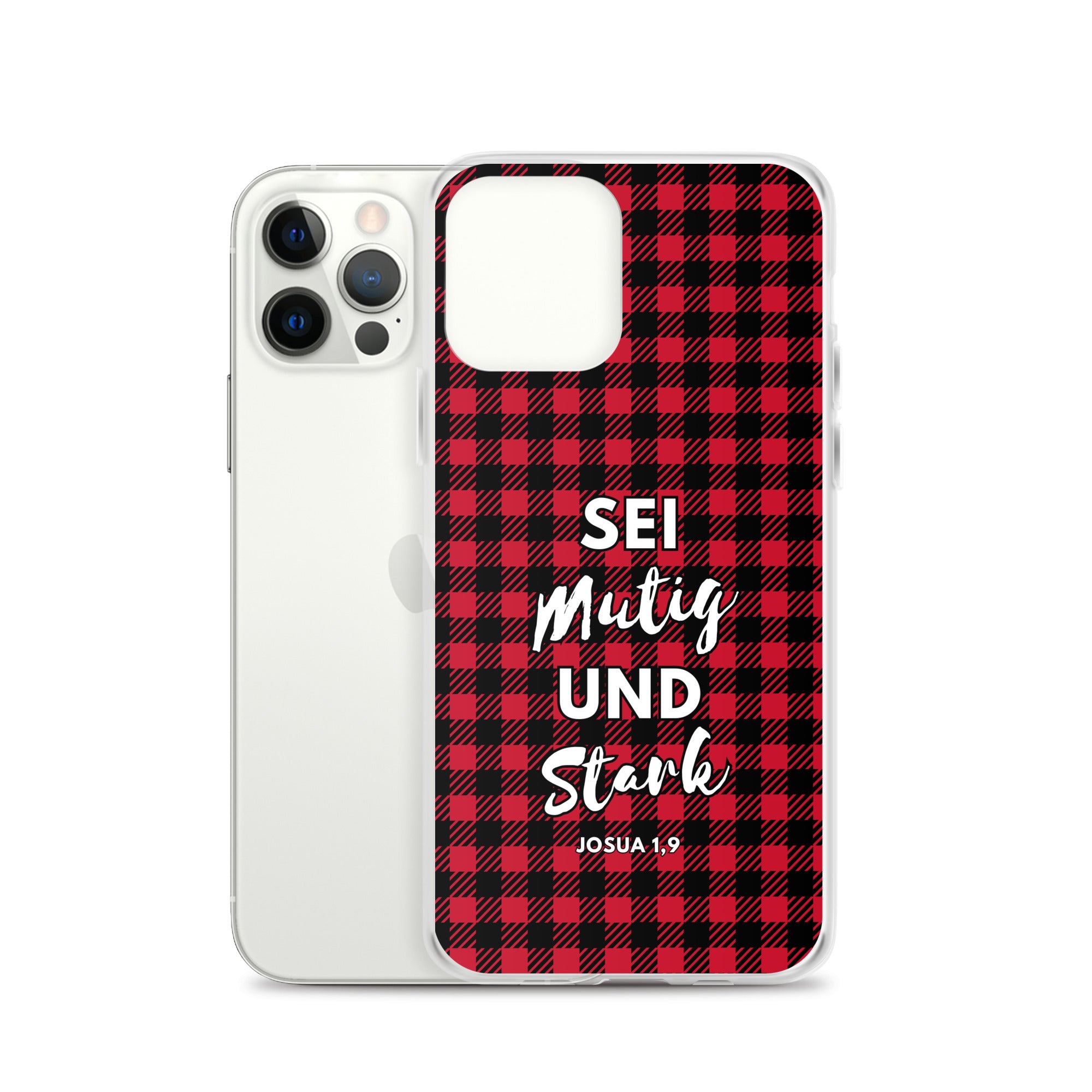 Sei mutig und stark Josua 1,9 iPhone-Hülle