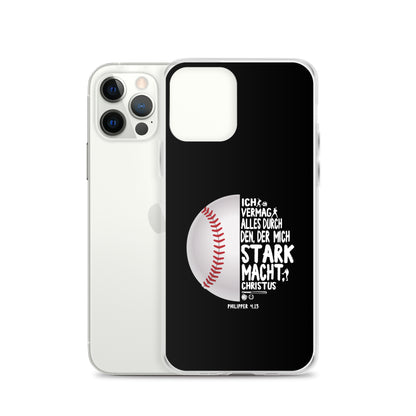 Philipper 4,13 Baseball Ich vermag alles durch Christus iPhone-Hülle