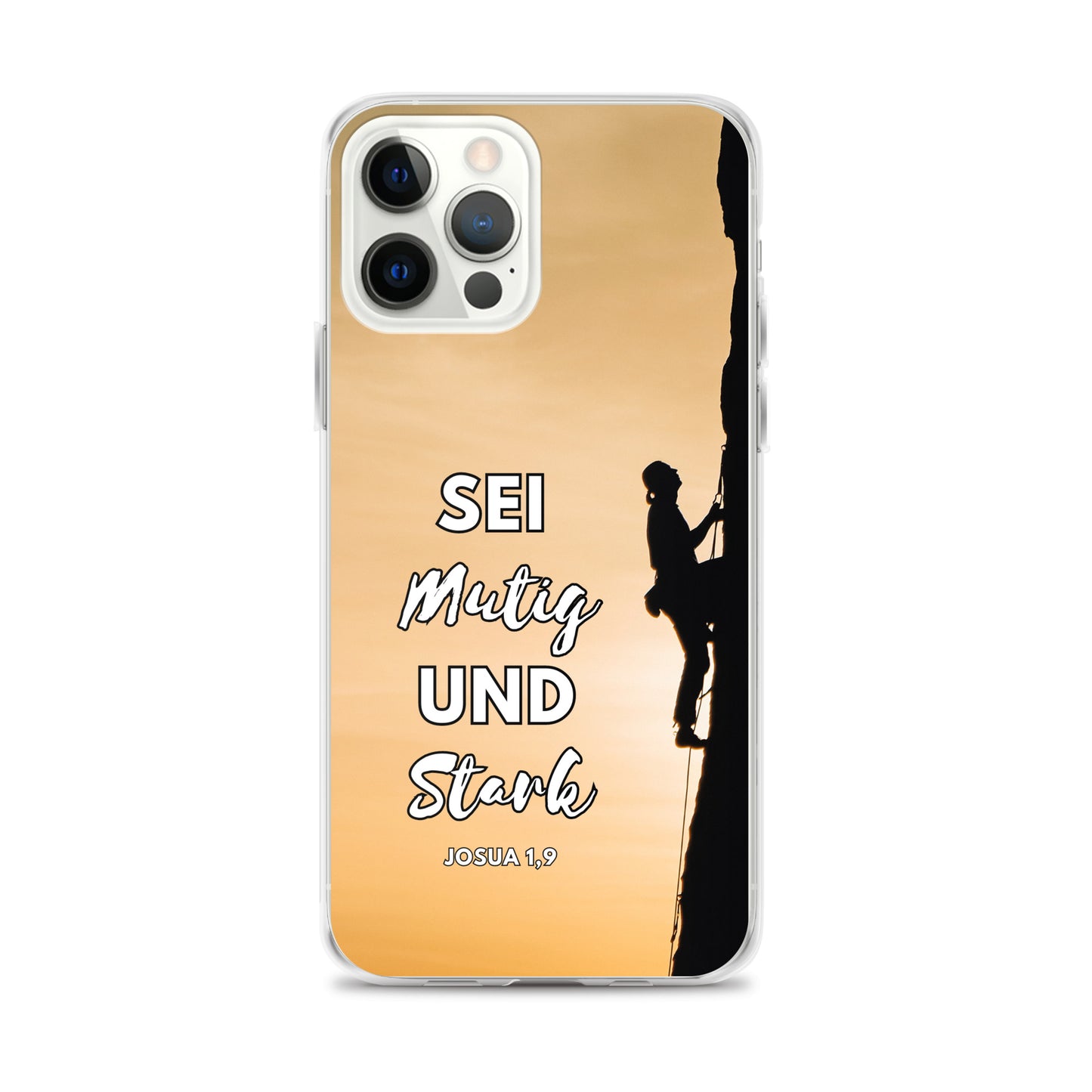 Sei mutig und stark Klettern iPhone-Hülle