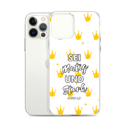 Sei mutig und stark Josua 1,9 iPhone-Hülle