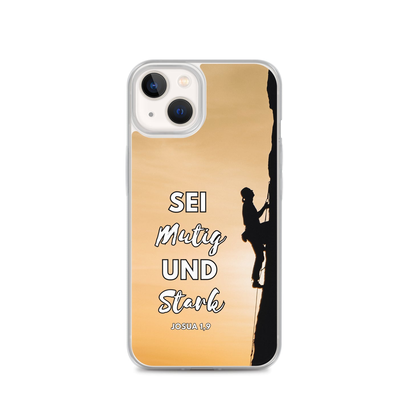 Sei mutig und stark Klettern iPhone-Hülle