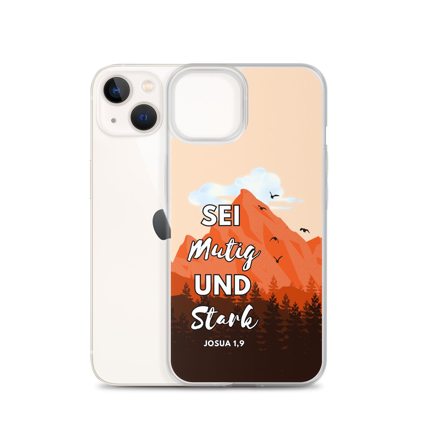 Sei mutig und stark iPhone-Hülle