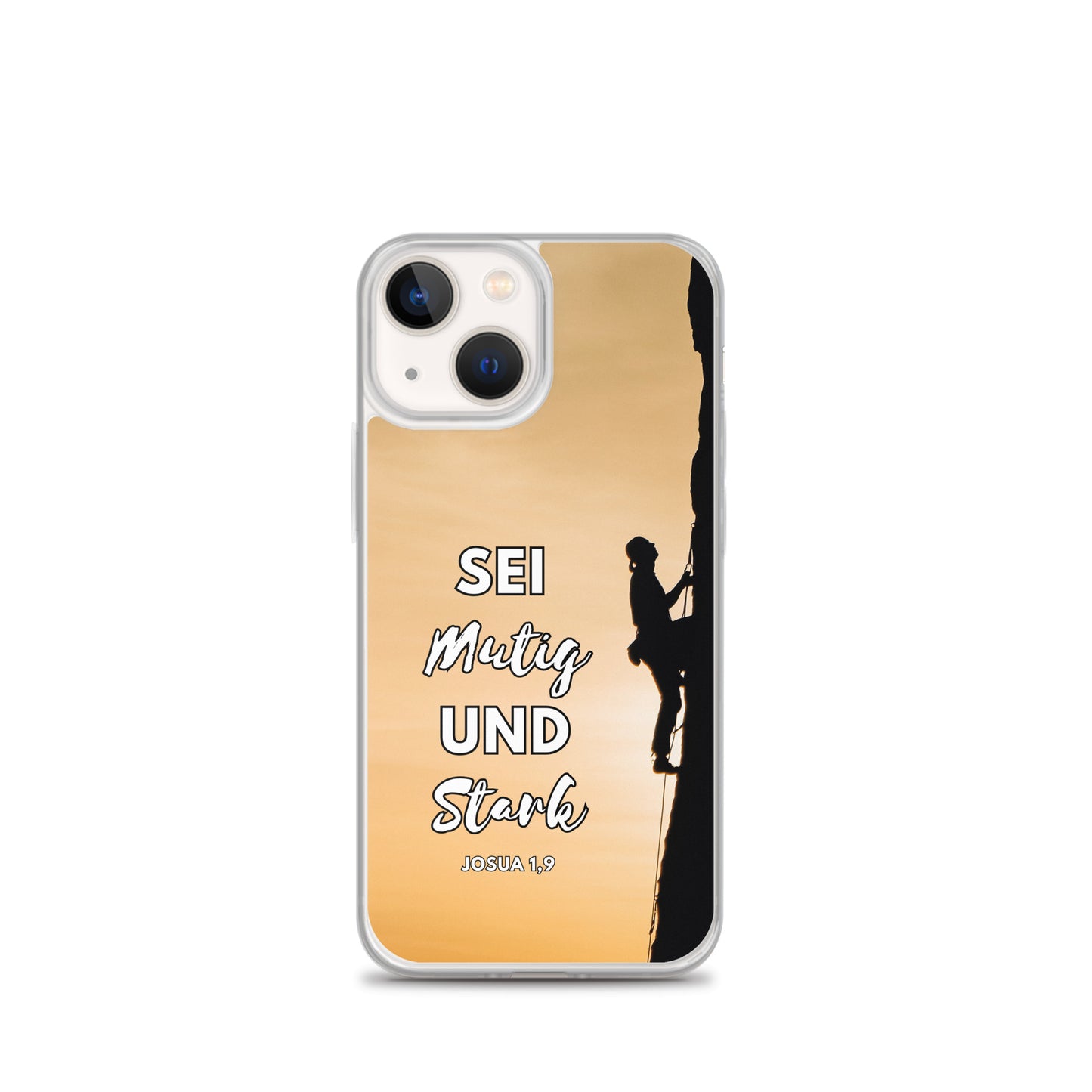 Sei mutig und stark Klettern iPhone-Hülle