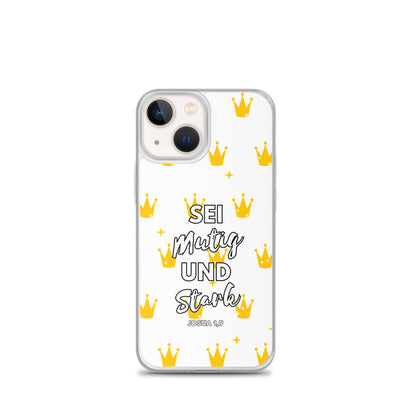 Sei mutig und stark Josua 1,9 iPhone-Hülle