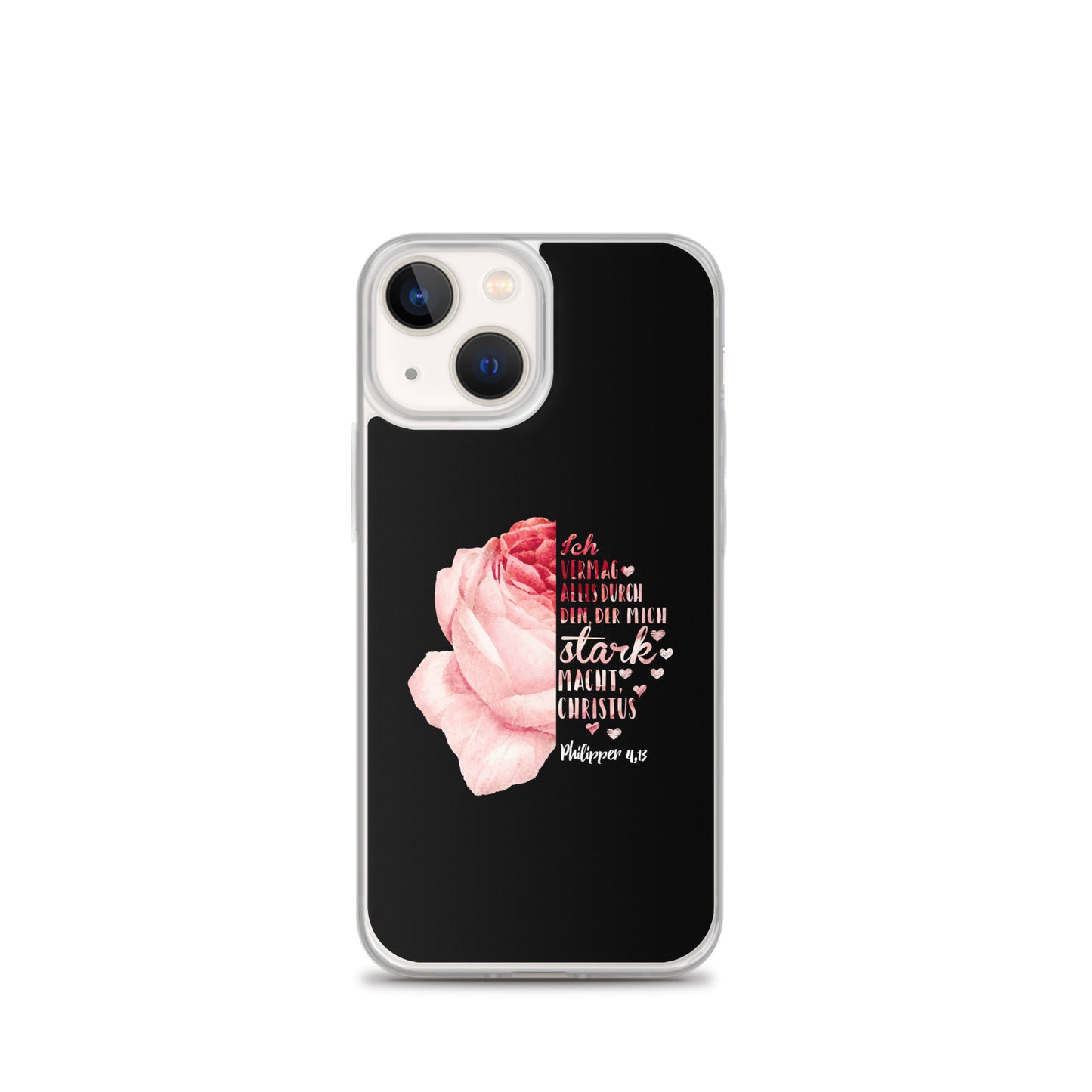 Philipper 4,13 Rose Ich vermag alles durch Christus iPhone-Hülle
