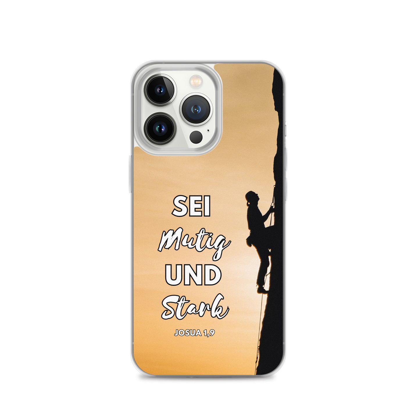 Sei mutig und stark Klettern iPhone-Hülle