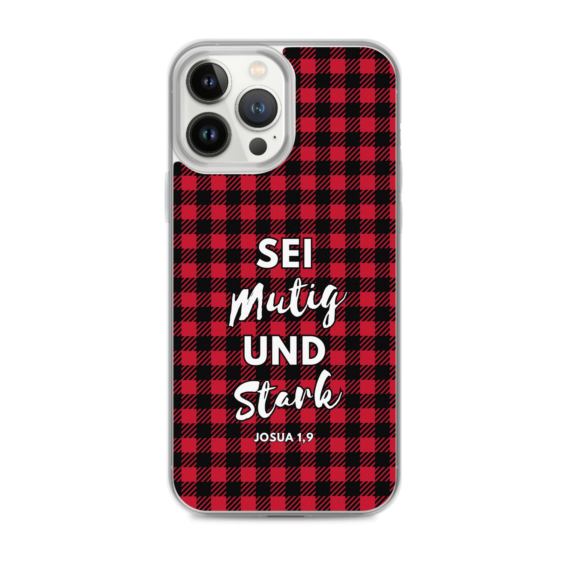 Sei mutig und stark Josua 1,9 iPhone-Hülle