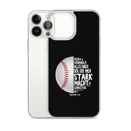 Philipper 4,13 Baseball Ich vermag alles durch Christus iPhone-Hülle