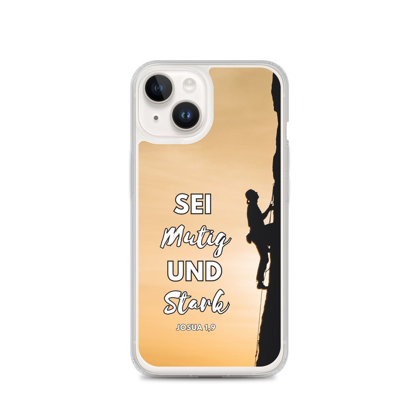 Sei mutig und stark Klettern iPhone-Hülle