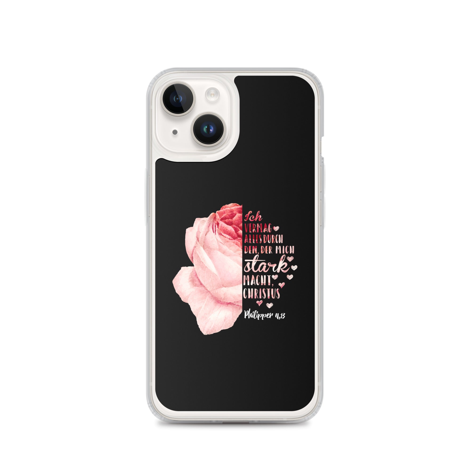 Philipper 4,13 Rose Ich vermag alles durch Christus iPhone-Hülle