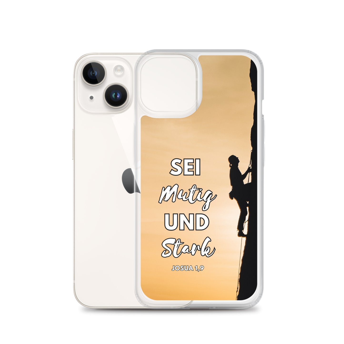 Sei mutig und stark Klettern iPhone-Hülle