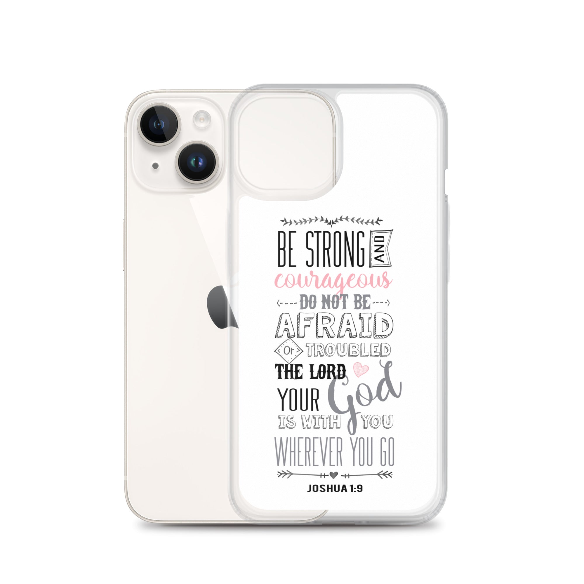 Josua 1:9 Sei mutig und stark - christliche iPhone Handyhülle