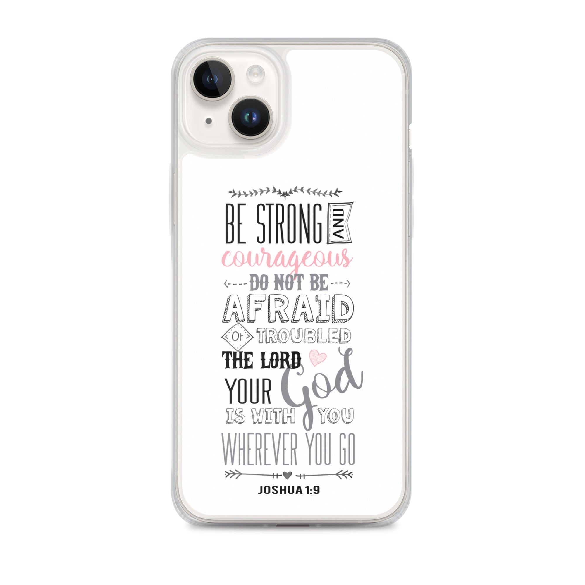 Josua 1:9 Sei mutig und stark - christliche iPhone Handyhülle