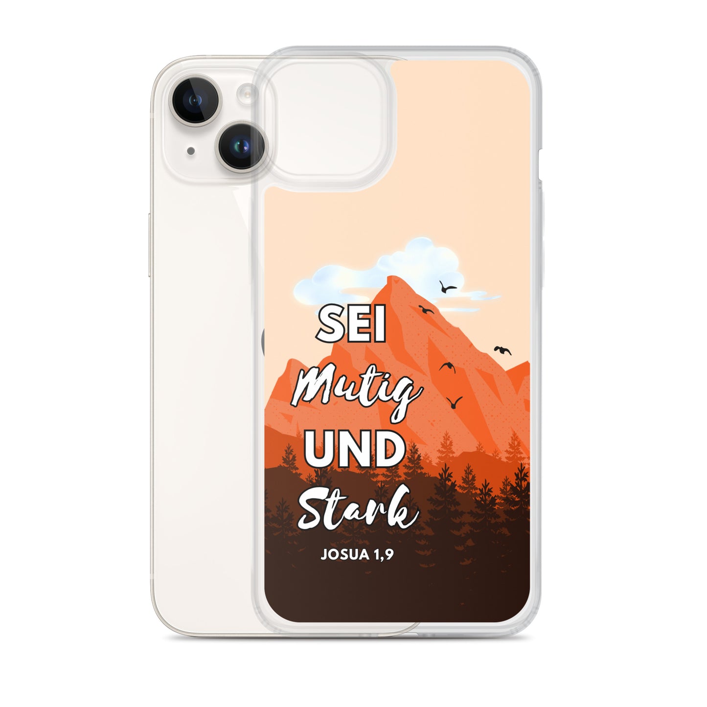 Sei mutig und stark iPhone-Hülle