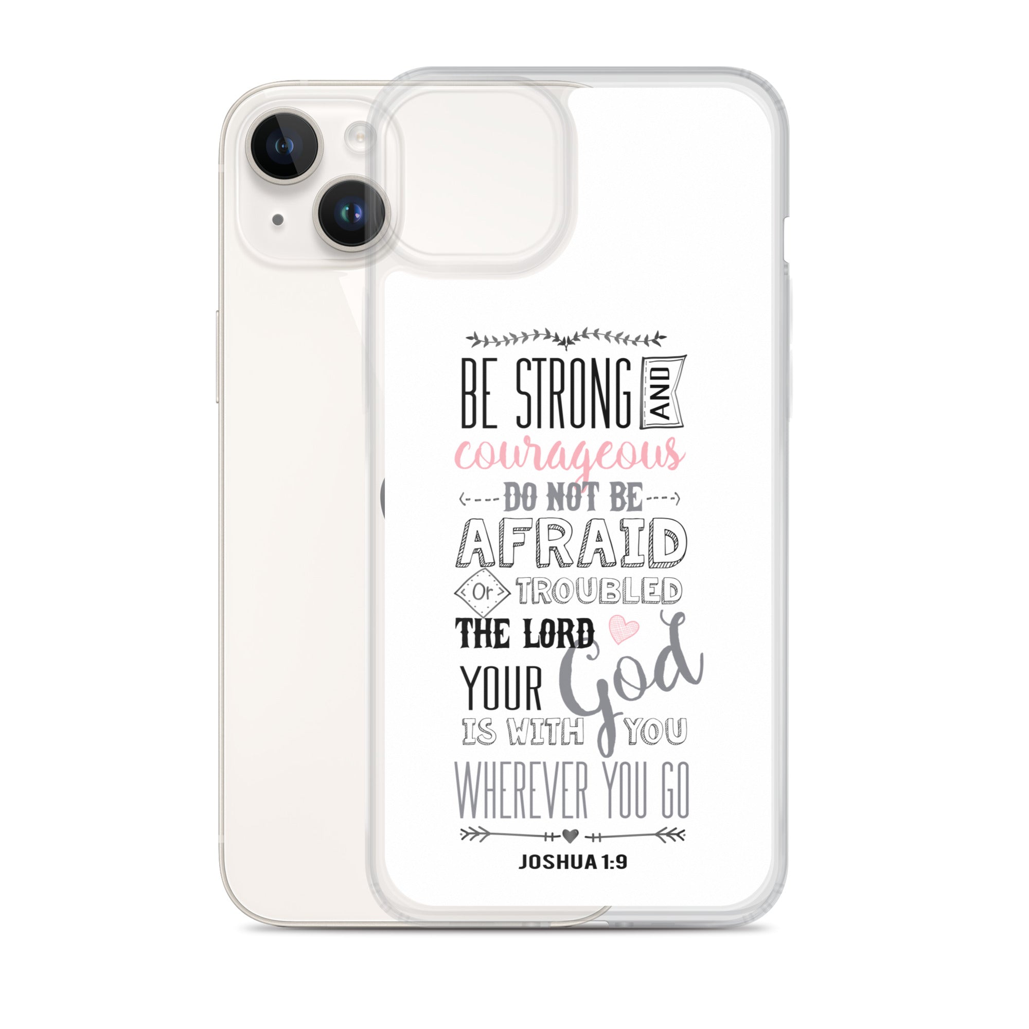 Josua 1:9 Sei mutig und stark - christliche iPhone Handyhülle