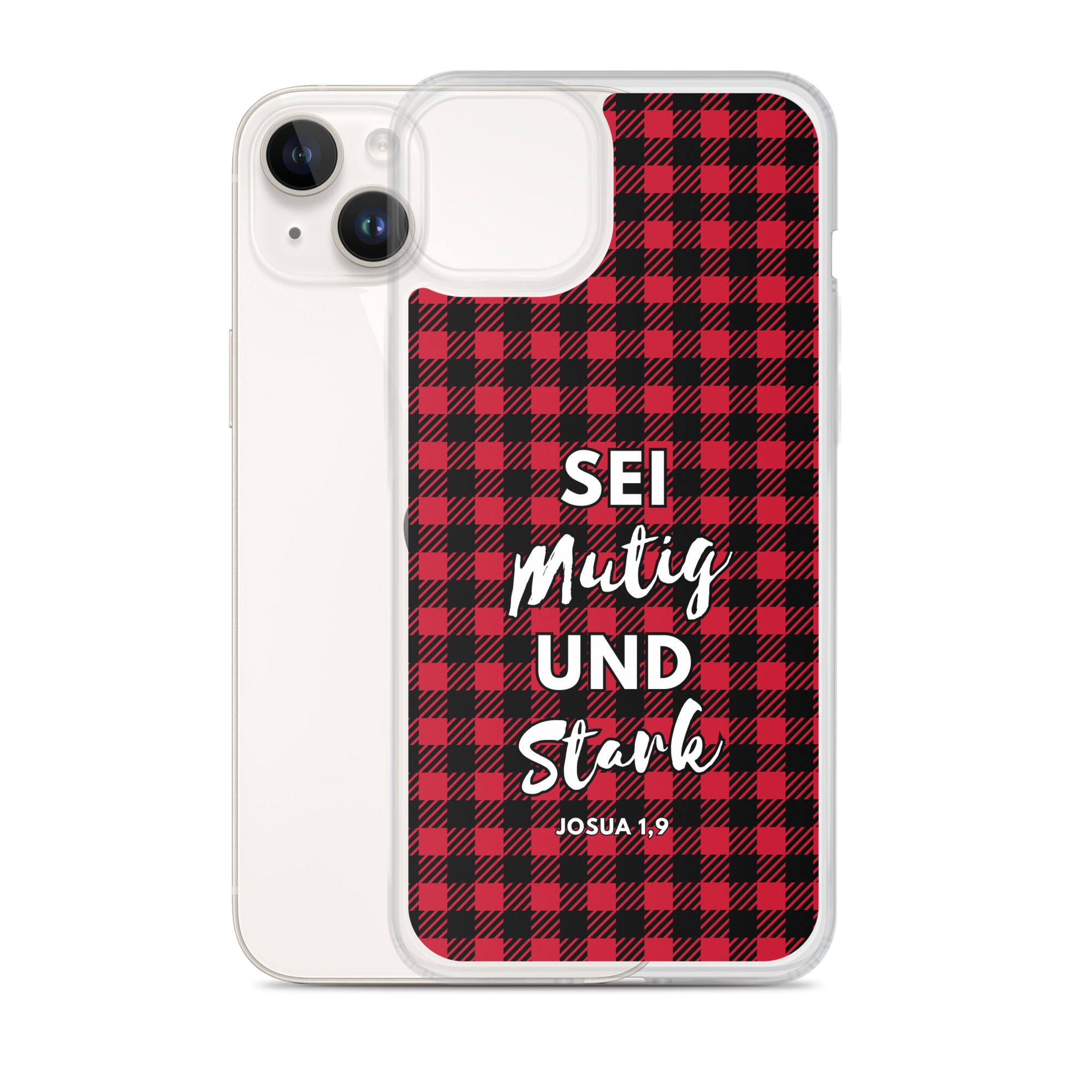 Sei mutig und stark Josua 1,9 iPhone-Hülle