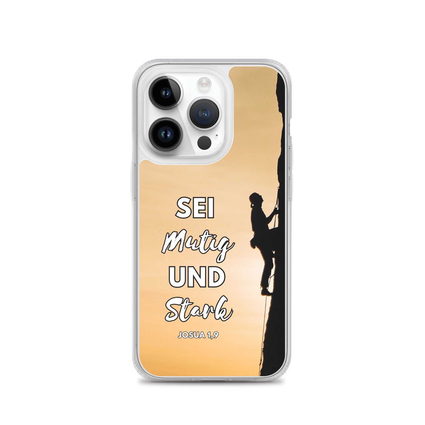 Sei mutig und stark Klettern iPhone-Hülle